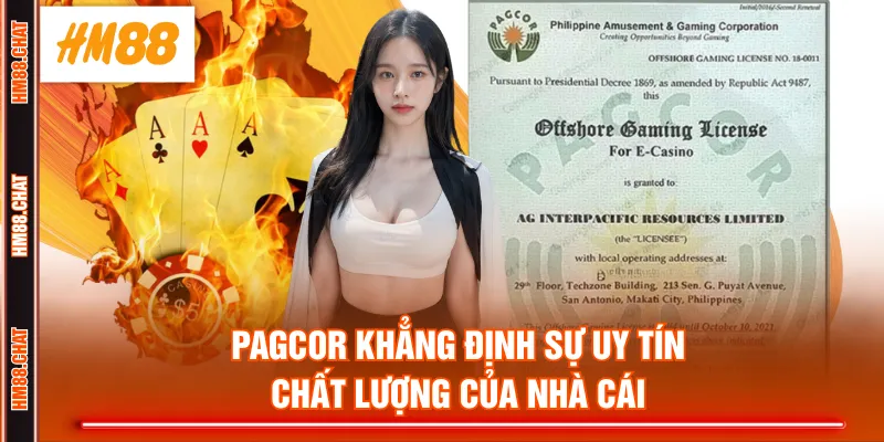 PAGCOR khẳng định sự uy tín, chất lượng của nhà cái
